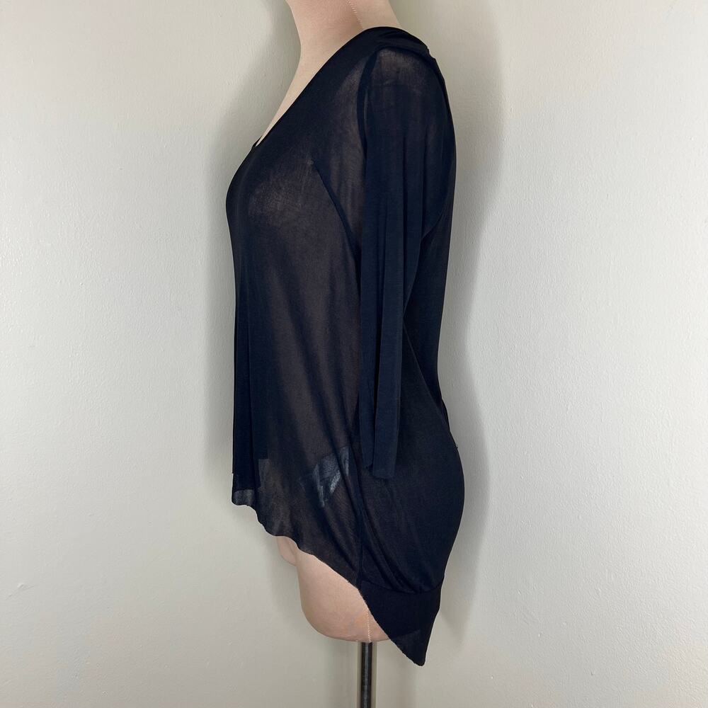 Zara Basic Collection Top Small Womens Sheer Mesh… - image 4